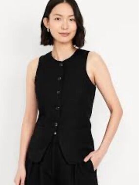 Old Navy Linen Blend Tank NWT Size